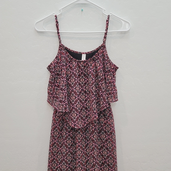 💕 Xhilaration Boho Red & Black Maxi Dress Women's Size XS - Picture 9 of 10